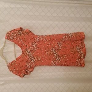 Love Coral Floral Mini Dress